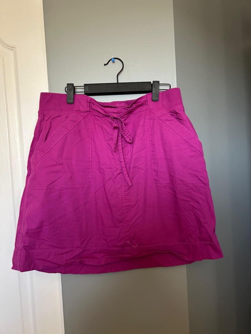 Penningtons Fuchsia Drawstring Mini Skirt